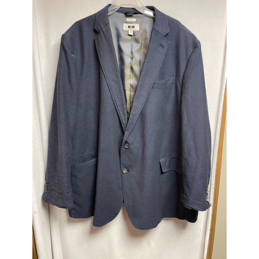 Joseph Abboud Mens Blazer Blue 3XL Classic Fit Lined Coat Luxury Business Preppy